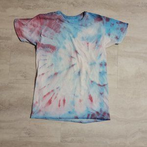 Tie-Dye Womens Hanes Comfort Soft Red White Blue S/P/CH